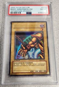 PSA 8 2002 YUGIOH LOB-S122 RIGHT ARM OF THE FORBIDDEN ONE 1ST SPANISH ULTRA NM/M - Picture 1 of 4