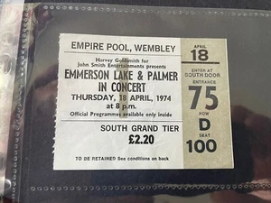 Emerson Lake And Palmer ELP Ticket 1974 - Imagen 1 de 1
