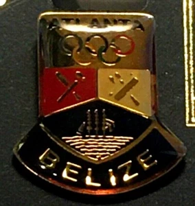Olympic Pin 1996 Atlanta Olympic BELIZE - Picture 1 of 5