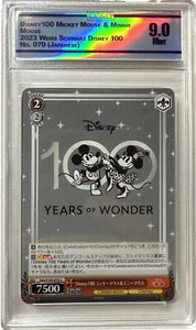 Disney 100 Mickey Minnie 2023 japonés Dds S104 #070 Disney 100 CC&G grado 9 - Imagen 1 de 7