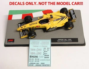 DECALS HEINZ - HARALD FRENTZEN JORDAN 1:43 Formula 1 Collection - Picture 1 of 10