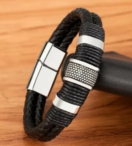 🌟bacrelet cuir Élégance Intemporelle pour Hommes ! 🌟 - Imagen 1 de 9