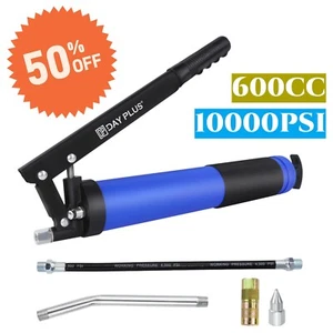 UK Grease Gun Pistol Grip 10000PSI Professional Heavy Duty Flex Hose Manual NEW - Picture 1 of 13