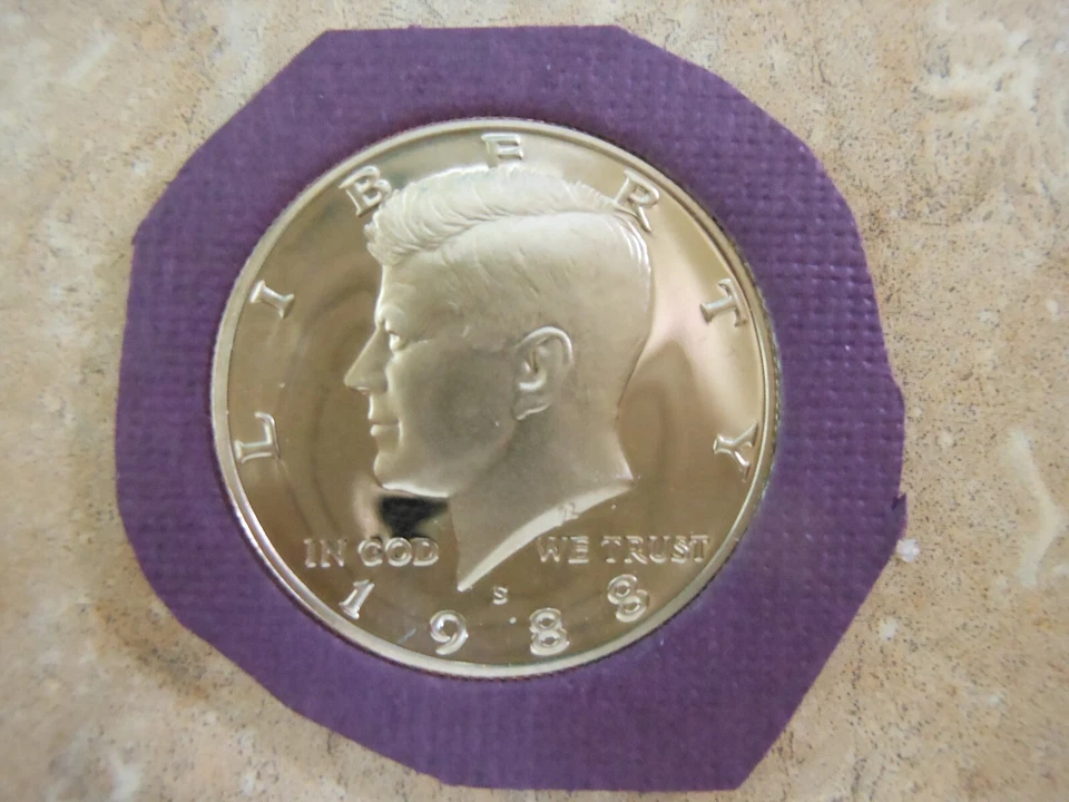 1988-S-Kennedy proof 50C-deep cameo COIN-uncirculated-FREE SHIPPING   b5 - Image 1 of 3