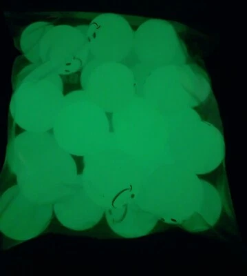 30 СВЕТЯЩИХСЯ В ТЕМНО-ЖЕЛТОМ СМАЙЛИКЕ УПРУГИЕ СУПЕР ШАРЫ, ВЫСОКИЙ ОТСКОК, УЛЫБКА - Изображение 1 из 2