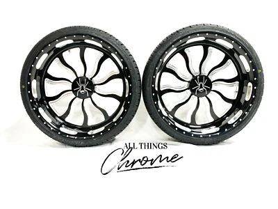 SPYDER 18" BLACK CONTRAST CUT INFERNO WHEELS/TIRES 10-11 CAN-AM RT-S ROADSTER Foto 1 de 4