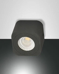 Palmi lampada soffitto spot led 6w antracite quadrato - Foto 1 di 3