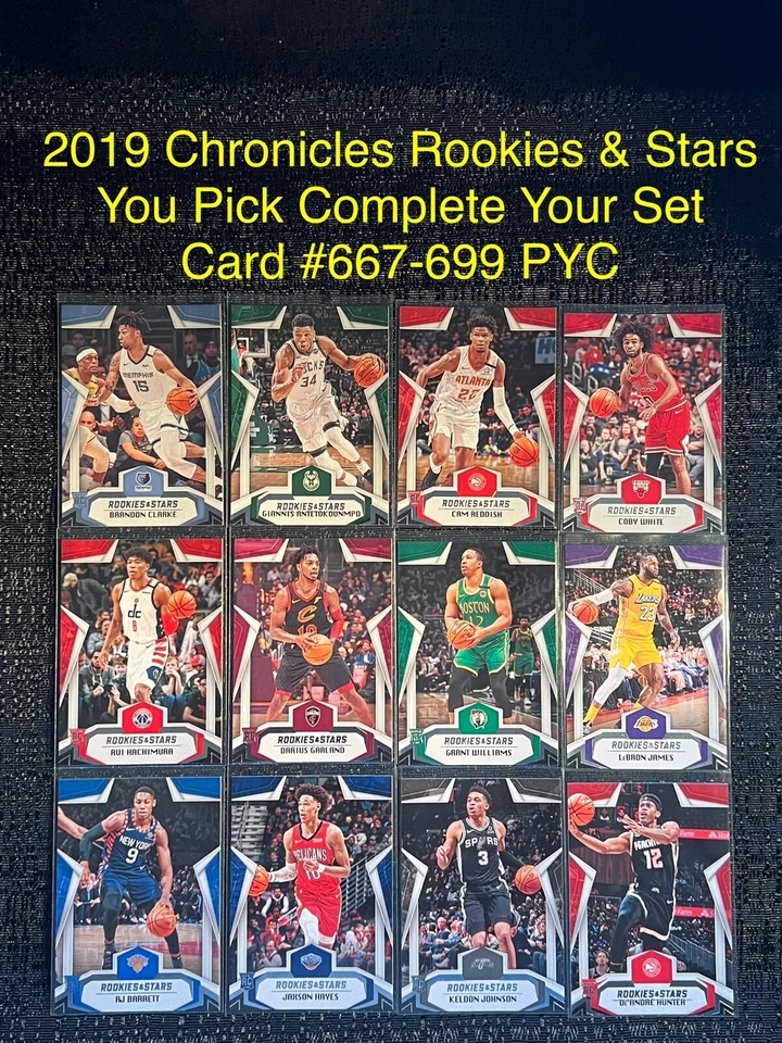 2019 Panini Chronicles ROOKIES & STARS You Pick Complete Your Set Rookie Card - Image 1 of 1