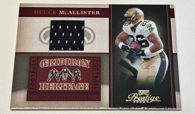 Deuce McAllister 2006 Playoff Prestige Gridiron Heritage Materials #GH14 - Image 1 of 2