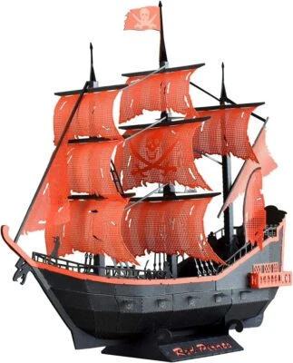 Kawada Paper Nano Red Pirate Ship PN-148 - Image 1 of 4
