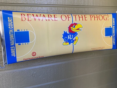 KU Jayhawk Basketball Fan Giveaway Expandable Banner 2007 University of Kansas Cover
