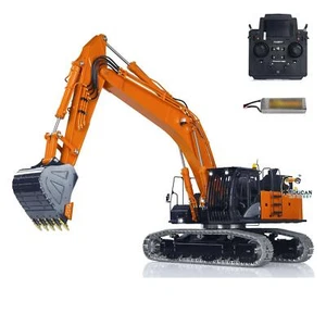 Metall LESU 1/14 RC Hydraulikbagger Aoue ZX490 6CH Ventil Schwerlastbagger Modell - Bild 1 von 21