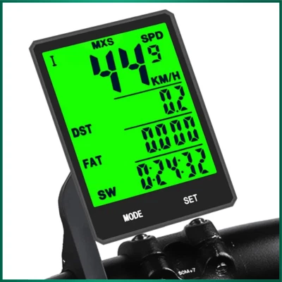 CONTACHILOMETRI TACHIMETRO BICI WIRELESS SENZA FILI IMPERMEABILE BICICLETTA MTB - Immagine 1 di 4