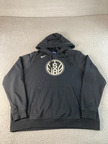 San Antonio Spurs Hoodie Nike Black Logo Pullover XXL 2XL Sweater Jacket Cover