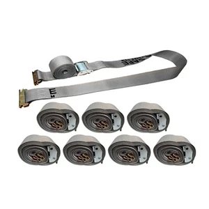 8 Pack 2" x 16' E-Track Cam Buckle Strap Truck Trailer Enclosed Cargo Tie Down - Foto 1 di 7