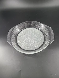 Plato de pastel Princess House Fantasia 9,5" #539 utensilios de cocina esmerilados vidrio de pascua - Imagen 1 de 5