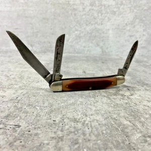 Vintage Schrade Old Timer 3 Blade Miniature Pocket Knife 1 - 2 inches - Picture 1 of 7