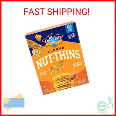 Blue Diamond Almond Nut Thins, Cheddar Cheese, 4.25 Oz
