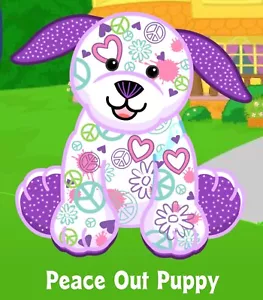 Webkinz Classic Peace Out Puppy - hm693 - Virtual Adoption Code Only - Picture 1 of 1
