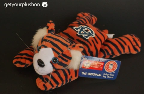 UA AUBURN UNIVERSITY The Original College Bean Bag Mascot TIGER AUBIE PLUSH Cover