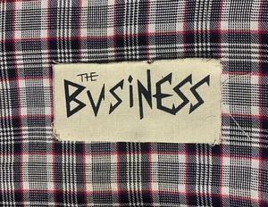 The Business Logo DIY Patch- Punk Crust Black Flag Off Leftover Crack Oi - Picture 1 of 1
