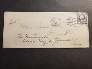 Cubierta de historia postal de la Primera Guerra Mundial de envío SS NORMANDIE 1918 ROCK REPISA, ISLA ORR, MAINE - Imagen 1 de 2