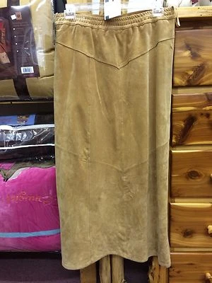 Saguaro Genuine Leather Flared A Line Skirt Sz 14 Color: Honey - Image 1 of 2