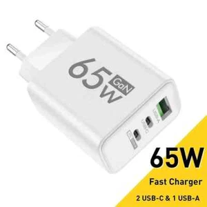 USB Type C Charger EU Plug Phone Adapter Huawei PD 3.0 Fast Charging 65W - Picture 1 of 10