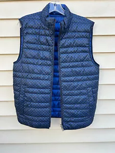 Michael Kors Men's Lightweight Reversible Puffer Vest, BLUE SIZE Small - Picture 1 of 4