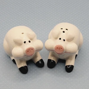 PIG Salt and Pepper Shakers RON GORDON DESIGNS 1980s Ceramic with Tags KOREA - Picture 1 of 19