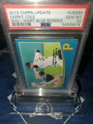 2013 Topps 更新 Gerritt Cole 沃尔玛蓝色新秀 PSA 10GEM💎完好~罕见低流行 — 第 1/4 张图片