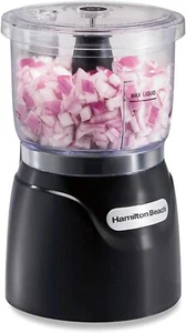 Hamilton Beach Mini Food Processor 3 Cup Electric Vegetable Chopper 350W Puree - Picture 1 of 8