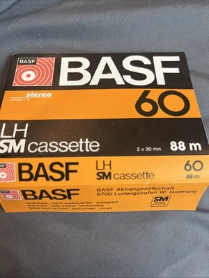 BASF LH60 Cassette Tape J CARD ONLY. BLANK NEAR MINT - Image 1 of 2
