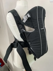 BabyBjörn Baby Bjorn Baby Carrier Black Birth Adjustable Back Support 8-25 lbs - Picture 1 of 14