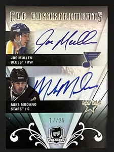MIKE MODANO & JOE MULLIN 2007-08 The Cup - Cup Enshrinements Dual Auto /25 - Picture 1 of 2