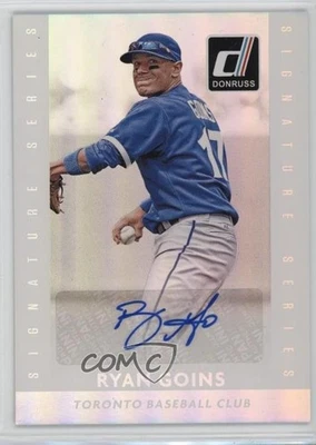 2015 Panini Donruss Signature Series Ryan Goins #80 Auto - Image 1 of 2