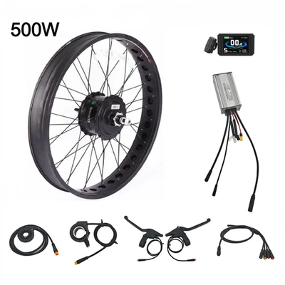 BAFANG 36V 48V 50O Fat Rear MotorWheel Bike Conversion Kit 20/24/26*4.0'' Thread - Image 1 of 4