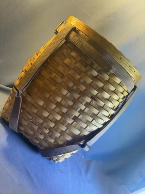 Adirondack Antique Vintage Large Trappers Backpack Gathering Basket - Image 1 of 4