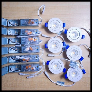 Adetu 360 Rotation LED Downlight 2" Recessed 5CCT Dimable 6pk - Picture 1 of 13