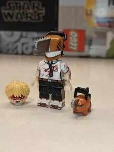 NEW Chainsaw Man Denji & Pochita Custom Lego Minifigure - Picture 1 of 2