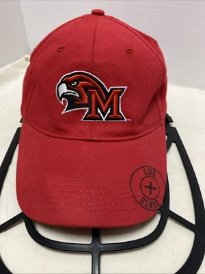 Miami University Ohio RedHawks Love Honor Strapback Adjustable Hat Cap NCAA Red - Image 1 of 4