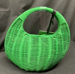 Kate Spade New York Green Wicker Handbag Limited Edition Collection x Target NWT - Picture 1 of 3