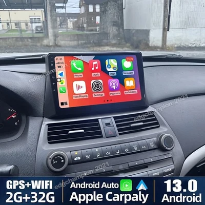 FOR 2008-2013 Honda Accord 8 Android 13.0 CarPlay Car Stereo Radio GPS Navi Unit - Image 1 of 4
