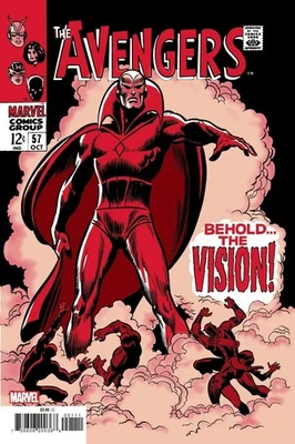 Avengers 57 Vision Comic book Cover Poster print 14"x20" HOME DECOR - Image 1 of 4