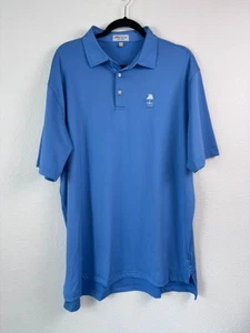 Peter Millar men's XL blue summer comfort short sleeve performance polo shirt - Picture 1 of 6