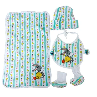 De colección Bebé Looney Tunes Piolín Bichos Conejito Manta Babero Sombrero Botas - NB Recién Nacido Foto 1 de 4