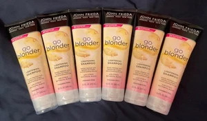 6 Pack 8.3 Ounce John Frieda Go Blonder Lightening Shampoo - Picture 1 of 2