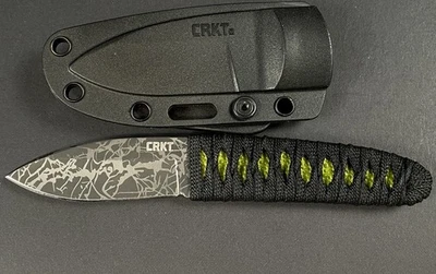 CRKT 2470 Achi Fixed Blade Knife MINT w/Original Sheath RARE/DISCONTINUED - Image 1 of 4