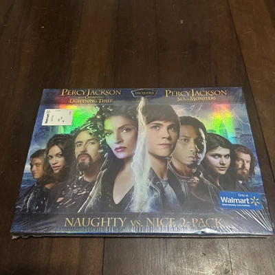 Percy Jackson DVD Lightning Thief Sea Of Monsters New Sealed Naughty Vs Nice 2pk - Image 1 of 4