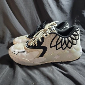 Size 9m/ 10.5W Puma LaMelo Ball MB.01 LoWhite Black 376941-13 - Picture 1 of 7